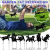 Cute Cat Decorative Garden Stakes, Cat Garden Decor, Cat Silhouette Yard  Outdoor Decorations For Cat Lovers Garden Decoration