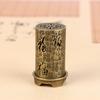 Square/Cylindrical Vertical Incense Burner Zinc Alloy Incense Holder Indoor Aromatherapy Home Ornament Chinese Inense Burners