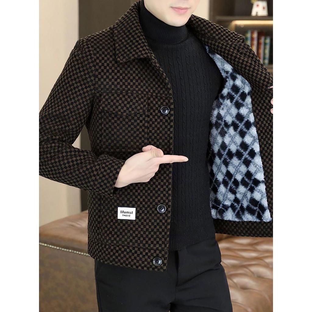 Мужская клетчатая флисовая куртка: Теплая, стильная одежда для зимы и осени