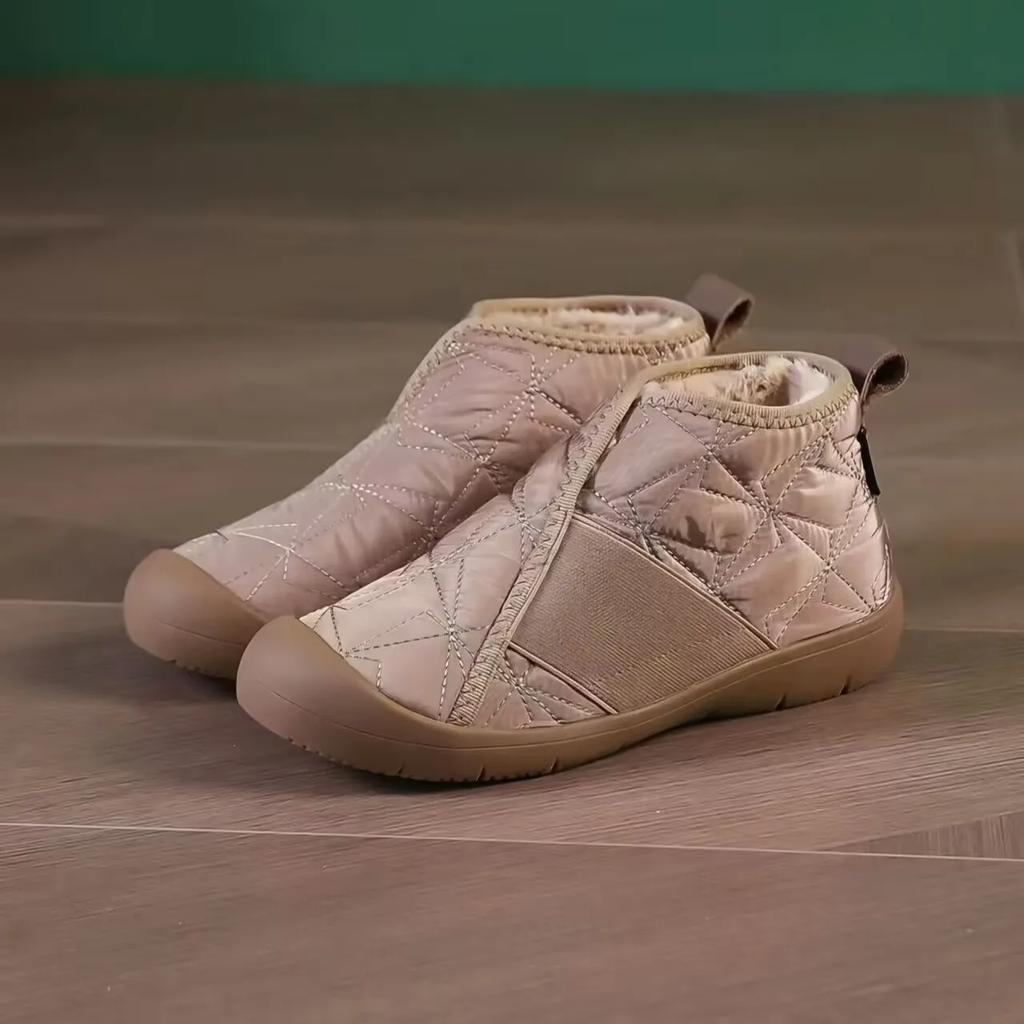 Women's Cotton Shoes 2024 Winter New Fashion Plush Warm Snow Boots Waterproof Anti Slip Comfort Plus Size 44 Casual Cotton Boots