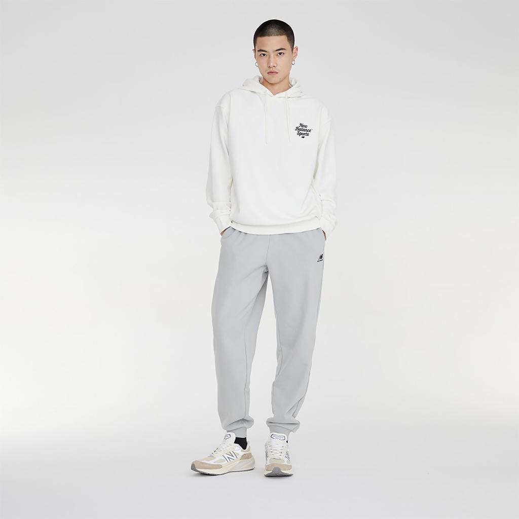 New Balance Трикотажные брюки унисекс серые с умеренной манжетой 6LD38101-GR