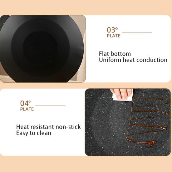 Сковорода для барбекю в корейском стиле для плиты, большая походная сковорода для выпечки, чугунная многоцелевая сковорода для любителей готовить