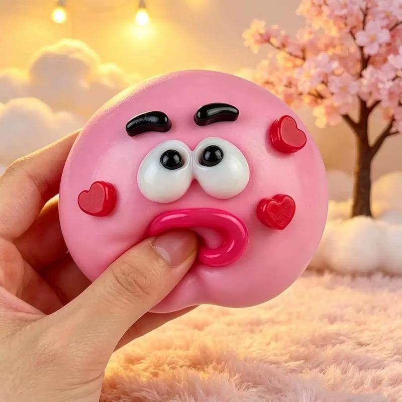 Funny Dog Face Changing Rainbow Squeeze Toy Slow Rebound Stress Relief Toy