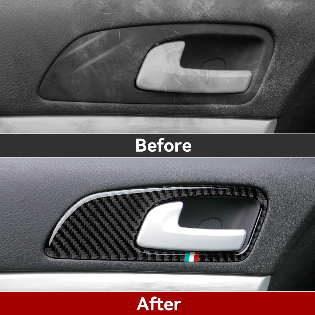 Наклейки на автомобиль, внутренняя дверная чаша, рама, украшение из углеродного волокна, интерьер для Alfa Romeo 159 Brera Spider, аксессуары