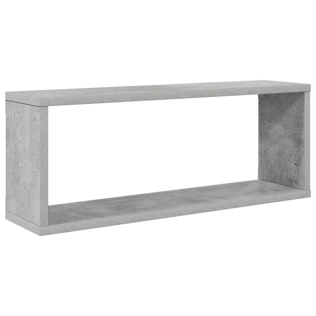 Vidaxl Półki Ścienne Kostki 6 Szt., Szarość Betonu, 60X15X23 Cm