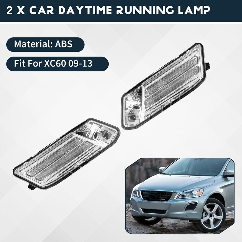 For Volvo XC60 2009-2013 Car Front Side Fender Corner Light Daytime Running Lamp Turn Signal Lamp Fog Light