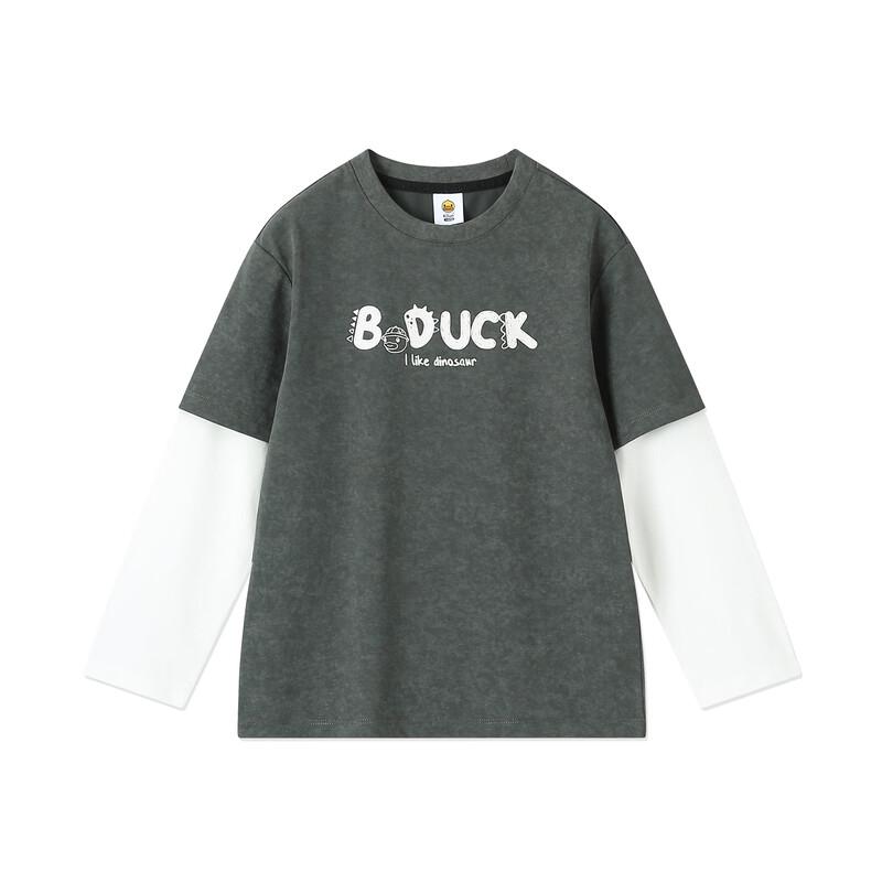 Мальчишеская футболка B.Duck с длинным рукавом, имитирующая две части
