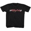 Motley Crue Red And White Logo Black Youth T Shirt