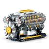 692 детали Классическая электрическая модель двигателя V8 Строительные блоки из АБС-пластика Кирпичики Суперкара Игрушки для деталей механического автомобиля