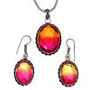 Tourmaline Set Gemstone Gift Wedding Party Bi-Color Pendant,Earring,Ring