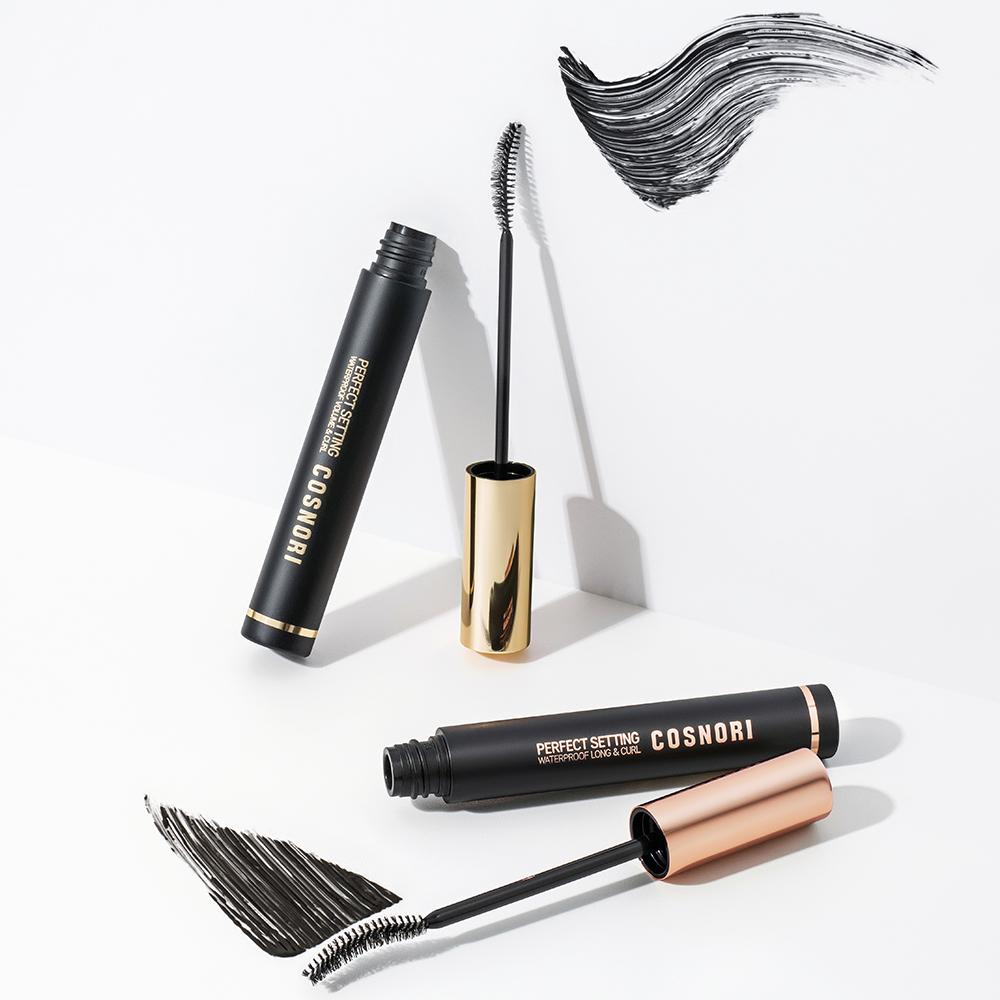 Cosnori Perfect Setting Waterproof Mascara (7ml) – Volume & Curl / Long & Curl with Smudge-Proof Formula, Korean