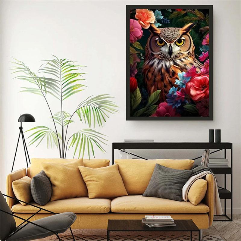 DIY Diamond Painting Flowers and Animals Cross Stitch Kit Mosaic Art Diamond Painting Full Circle/Square Diamond Home Decoration