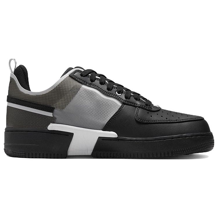 Nike Черно-белые кроссовки унисекс Air Force 1 React DM0573-002