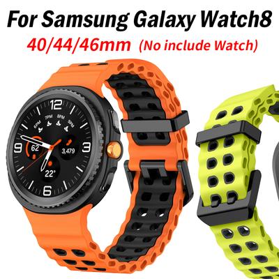 Силиконовый Морской Ремешок Для Samsung Galaxy Watch 8 Classic 46мм Спортивный Ремешок Для Samsung Watch 8 44мм 40мм Браслет Ремешки Для Часов