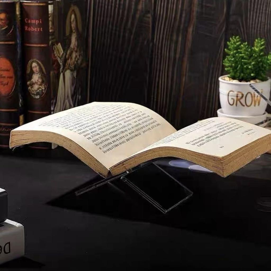 Прозрачная акриловая подставка для книг в стиле ар-деко, простая настольная подставка для хранения журналов, подставка для демонстрации книг