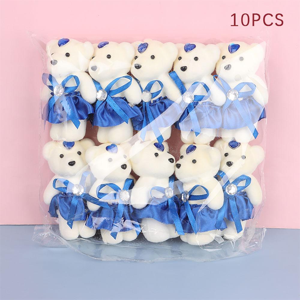10 шт./набор Милая кукла-медведь Мультяшные плюшевые игрушки Новые аксессуары для букета с медведем