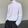 Men's Turtleneck Shirts Long Sleeve Pullover Tee Male Casual Slim Fit Undershirt Base Layer Top for Daily Sports Street