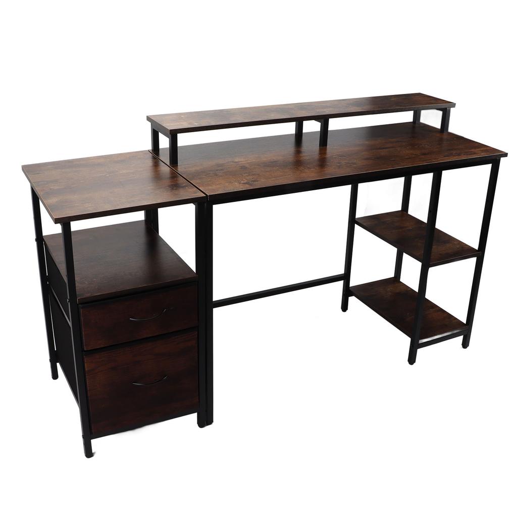 Промышленный компьютерный стол Домашний компьютерный стол Износостойкий Достаточно прочный Ящики с приподнятой полкой для офиса