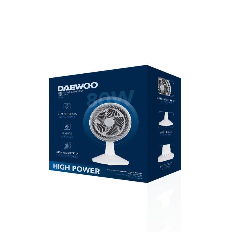 Daewoo high speed 10 inch table fan 80W