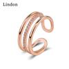 Классическое кольцо Lindon из медного сплава с цирконом, женские ювелирные изделия, свадебный подарок, вечеринка