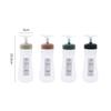 Kitchen Supplies Squeeze Sauce Bottles Plastic Condiment Bottles Durable Graduated Squeeze Bottle
