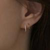 MIAF 14K Note One-Touch Earrings