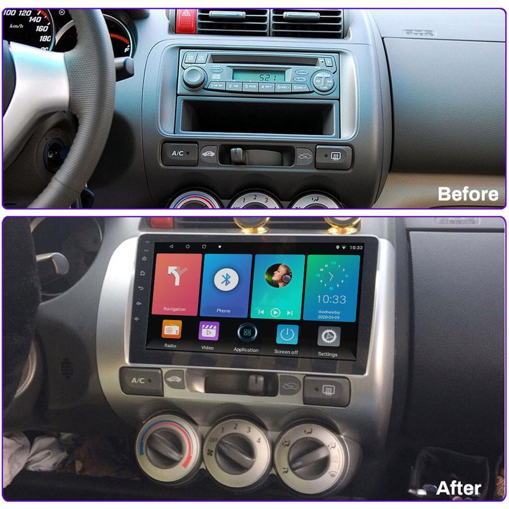 Автомобильное радио для Honda Jazz City 2004-2007, Android, мультимедийный видеоплеер, GPS-навигация, WIFI, 1 + 16 ГБ