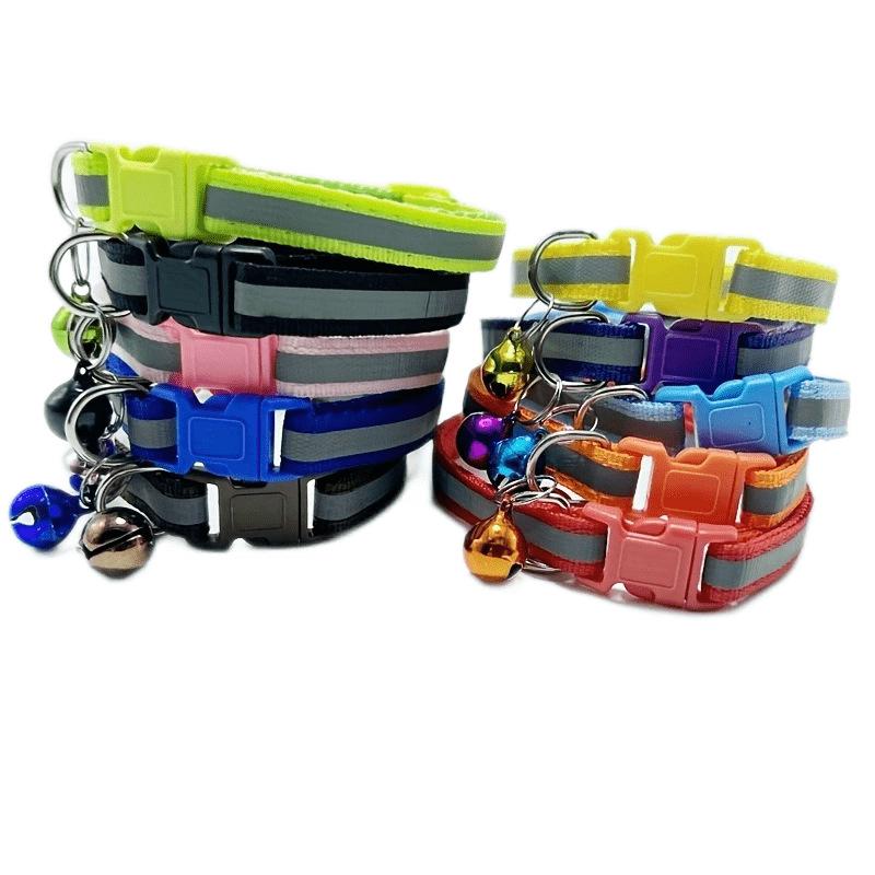 Reflective Pet Collar with Bell - Cat and Kitten Necklace