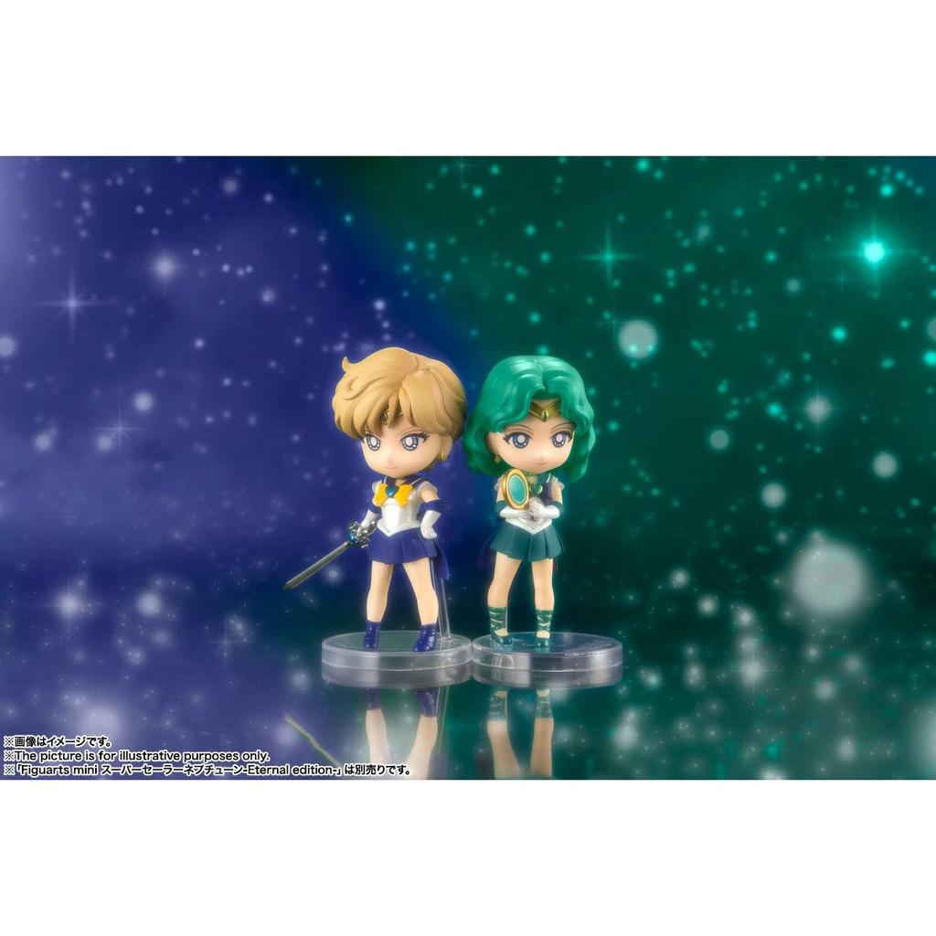 TAMASHII NATIONS Figuarts mini Sailor Uranus Eternal Edition 90 мм ПВХ и АБС окрашенная фигурка - Sailor Moon Collectible BAS60990