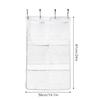 Shower Organizer with Quick Drying Mesh Shower Shower Caddy Hanging Bathroom Curtains Organizer 6 Pockets  To Hold Shampoo, Soap