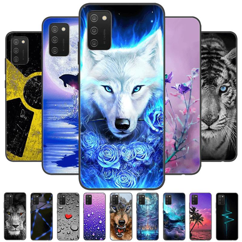 Чехол для Samsung Galaxy A02s A02 Животные Ударопрочный Мягкий Силикон ТПУ Чехол для Телефона Для Samsung Galaxy A03 Coque A03S Бампер Fundas