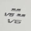 1 шт. 3D V6 2.4 3.5 Логотип Универсальная Наклейка на Багажник Автомобиля серебристая Для City Civic Accord CRV Аксессуары