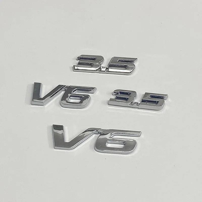3D V6 2.4 3.5 Логотип Универсальная Наклейка на багажник автомобиля серебристая Для Honda City Civic Accord CRV Аксессуары