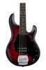 Sterling By Musicman SUB STINGRAY RAY5 RUBY RED BURST SATIN 5-струнная электрическая бас-гитара