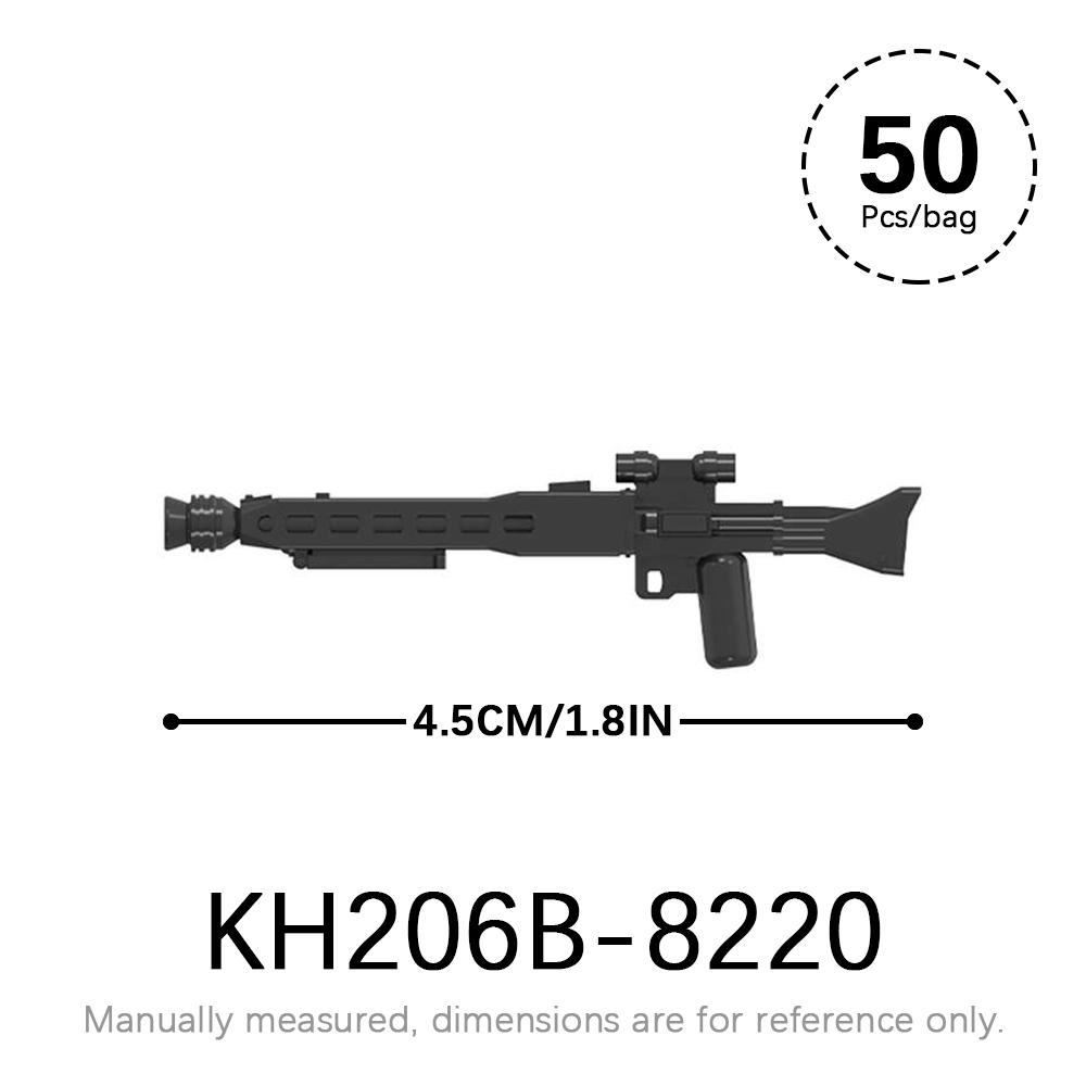 50 шт./лот Набор военного оружия SWAT WW2 Детали для фигурок MOC Кирпичики Звездные войны WW2 Корпус Оружейные аксессуары Строительные блоки Детские игрушки