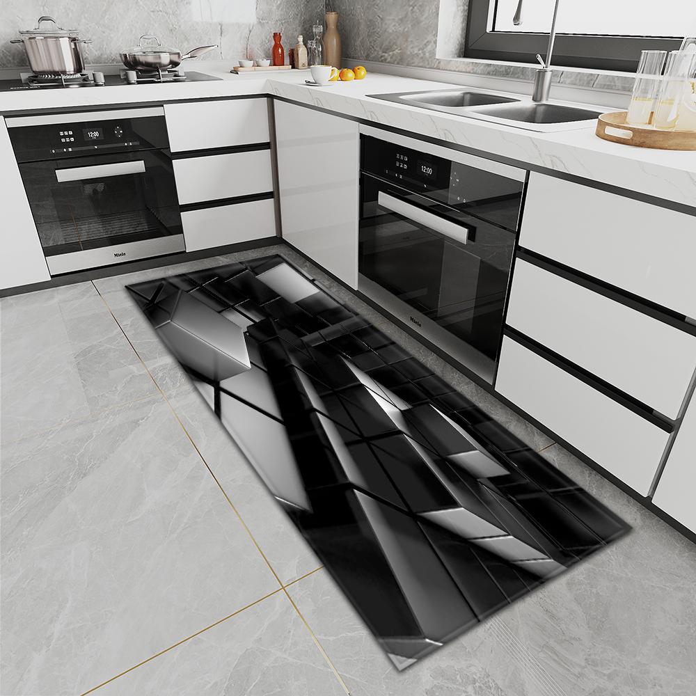 Коврик для входной двери, ковер для кухни, спальни, нескользящий напольный коврик для коридора, балкона, коврик с принтом, напольный коврик