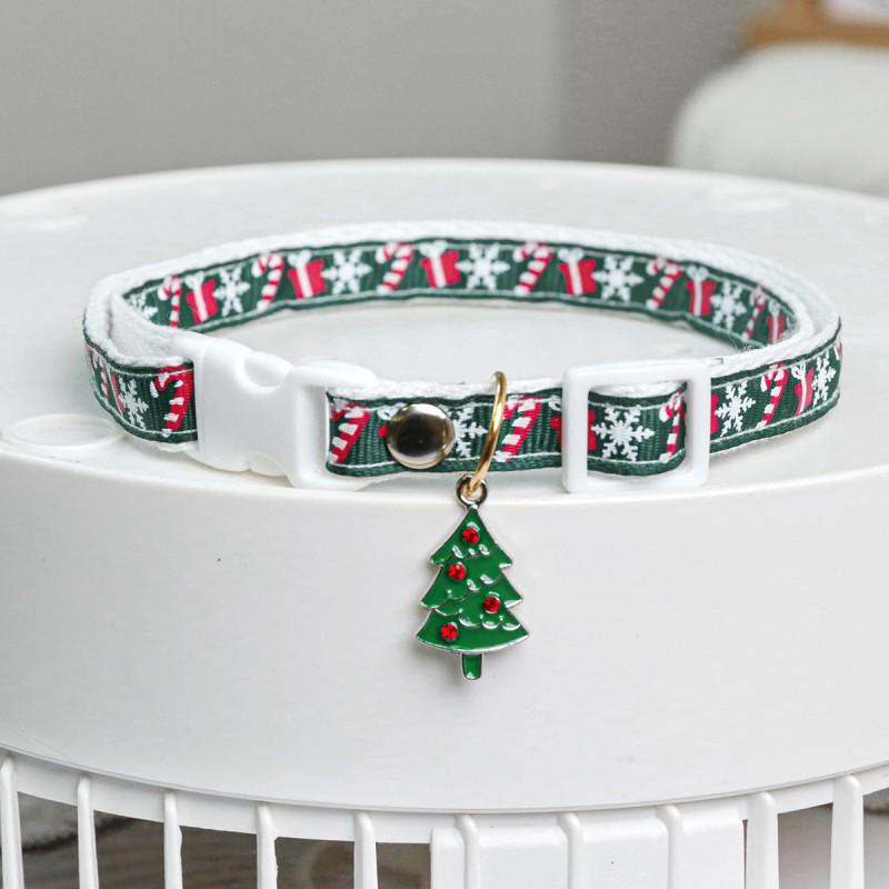 Christmas Halloween Pet Collars Cute Cat Dog Scarf Decorative Accessories All In One