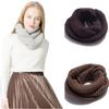 Scarf Two-Loop Warm Fashion Scarf Keep Autumn and Winter Wool Woven Scarf Head Pin