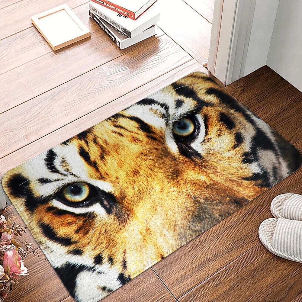 Нескользящий замшевый коврик для ванной для гостиной, спальни, домашний коврик с изображением совы, кошачий глаз, кухонный коврик, коврик для комнаты с животным узором