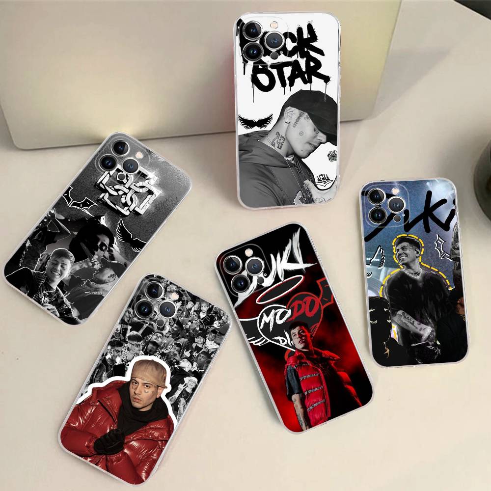 Fashion Rapper DUKI TPU Silicone Case for IPhone 11 12 13 14 15 16 17 Pro Max Shockproof Clear Back Cover