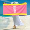 1PC Custom Name Name Beach Towel Highly Absorbent And Sand-Resistant Towel for Swimming, Pool, Yoga, And Travel Lightweight