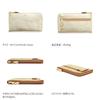 AGILITY Affa Long Wallet Zipper Gold Gold Silver Silver Slit 10 Pieces Compact Vertical Leather Genuine Leather "Alinier" L-shaped