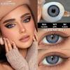 Eyeshare 2 шт. серые зрачки для глаз, синие контактные линзы, натуральные коричневые линзы, срок действия 6 месяцев, мягкие контактные линзы