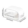 Make up Sponge Case Blender Storage Box Clear with Lid Shatterproof Container Egg Powder Puff