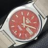 REFURBISHED JAPAN SEIKO 5 6309A AUTOMATIC MENS RED COLOR DIAL WATCH A440270-4 Sk-a440270