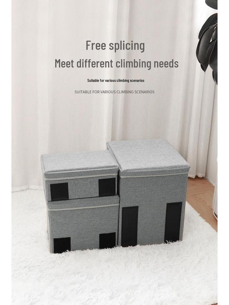 Складной трехслойный ящик для хранения Ступеньки для собак с гнездом для маленьких питомцев