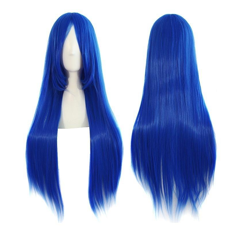 Женские длинные прямые парики для волос, женские парики для косплея, костюм, нарядное платье
