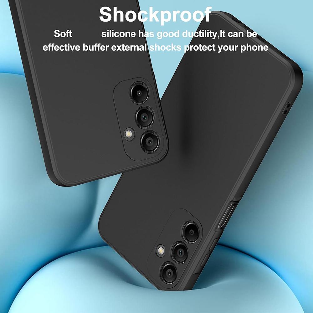 Ультратонкий матовый мягкий силиконовый чехол для Samsung Galaxy S24 S23 FE Plus Ultra A55 A35 A25 A15 A05S A54 A34 A14 черная задняя крышка