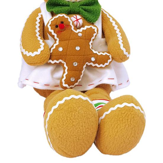 Пряничный человечек плюшевая рождественская кукла украшение длинная нога мягкая пряничная игрушка