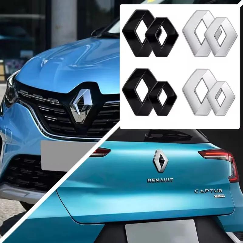 2026 Горячие Колпаки на ступицы для Renault Для Renault Megane 2 3 4 Twingo Clio Talisman Captur Sandero Автомобиль Передняя решетка Эмблема Задний багажник Lo